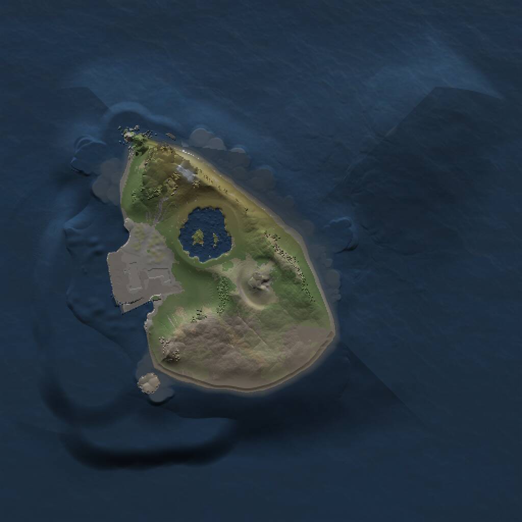 Rust Map: Procedural Map, Size: 1000, Seed: 377812683, 1 Monuments