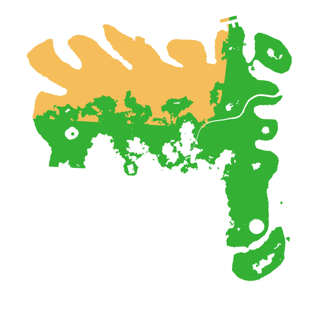 Biome Rust Map: Procedural Map, Size: 3700, Seed: 2071236380