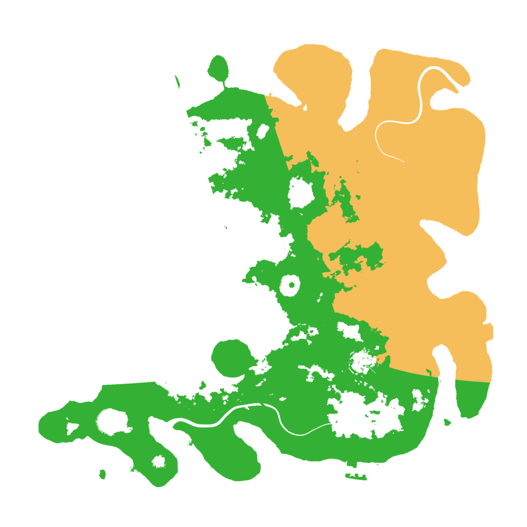 Biome Rust Map: Procedural Map, Size: 3700, Seed: 466140031