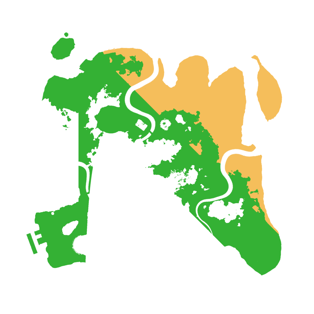 Biome Rust Map: Procedural Map, Size: 3000, Seed: 1024510548