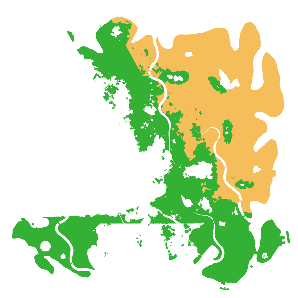 Biome Rust Map: Procedural Map, Size: 5001, Seed: 50001