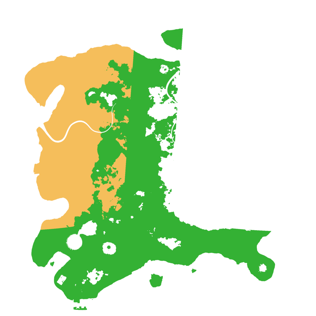 Biome Rust Map: Procedural Map, Size: 3600, Seed: 990320