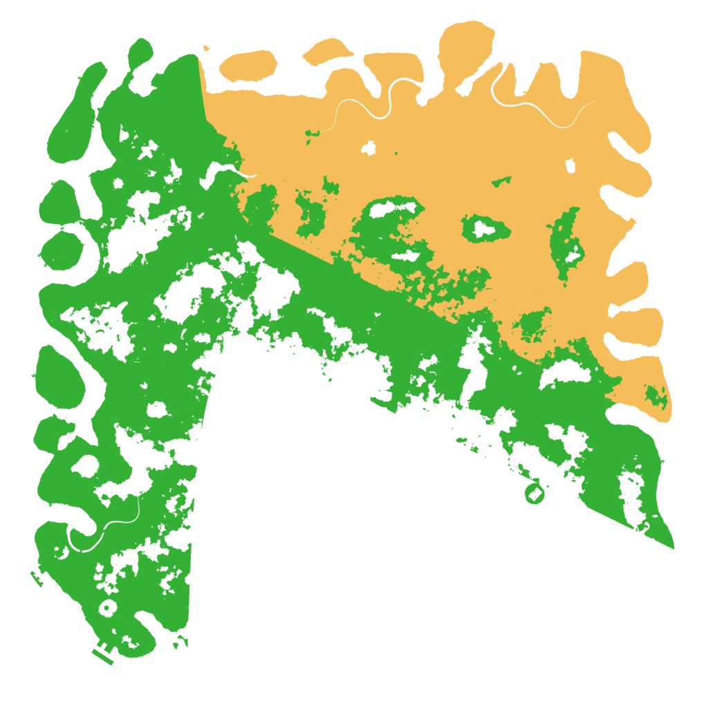 Biome Rust Map: Procedural Map, Size: 6000, Seed: 810133110