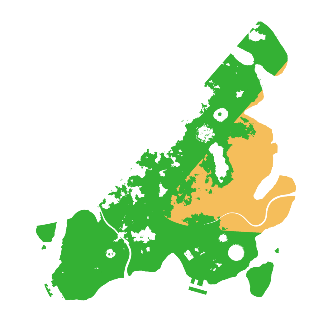 Biome Rust Map: Procedural Map, Size: 3500, Seed: 290463500