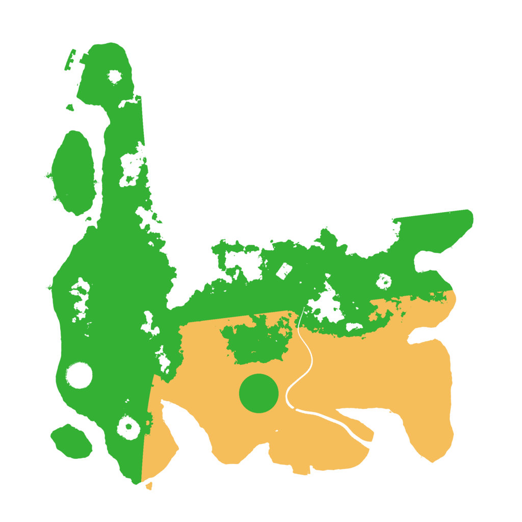 Biome Rust Map: Procedural Map, Size: 3500, Seed: 231618148