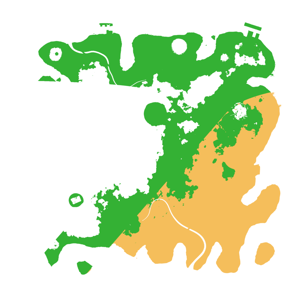 Biome Rust Map: Procedural Map, Size: 3500, Seed: 67768481