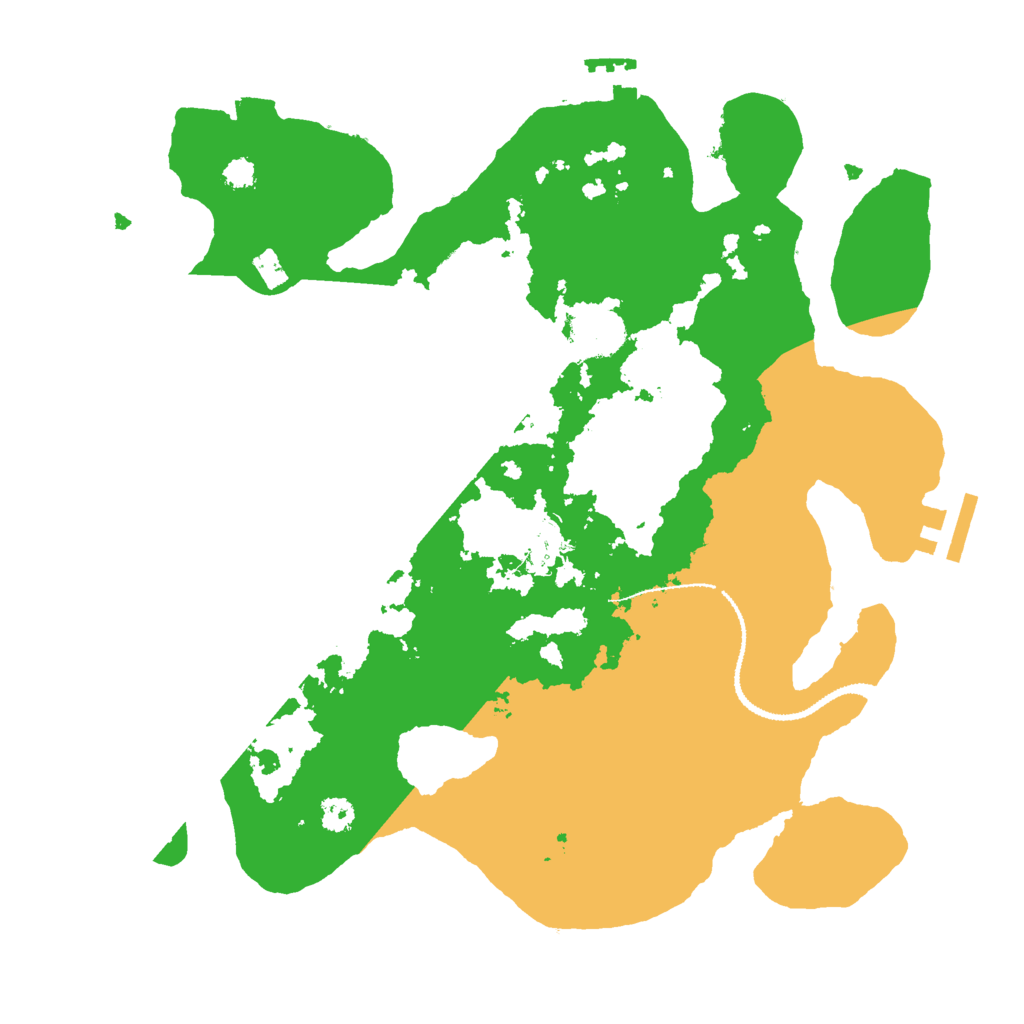 Biome Rust Map: Procedural Map, Size: 3000, Seed: 1195380968