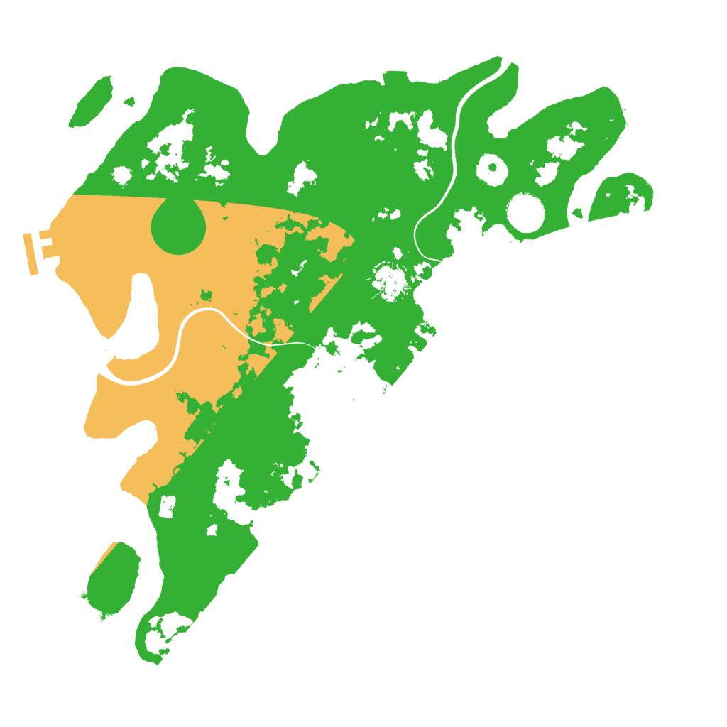 Biome Rust Map: Procedural Map, Size: 3500, Seed: 1136093547