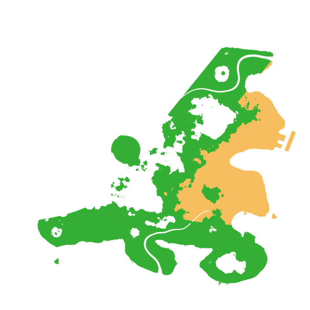 Biome Rust Map: Procedural Map, Size: 3000, Seed: 15223