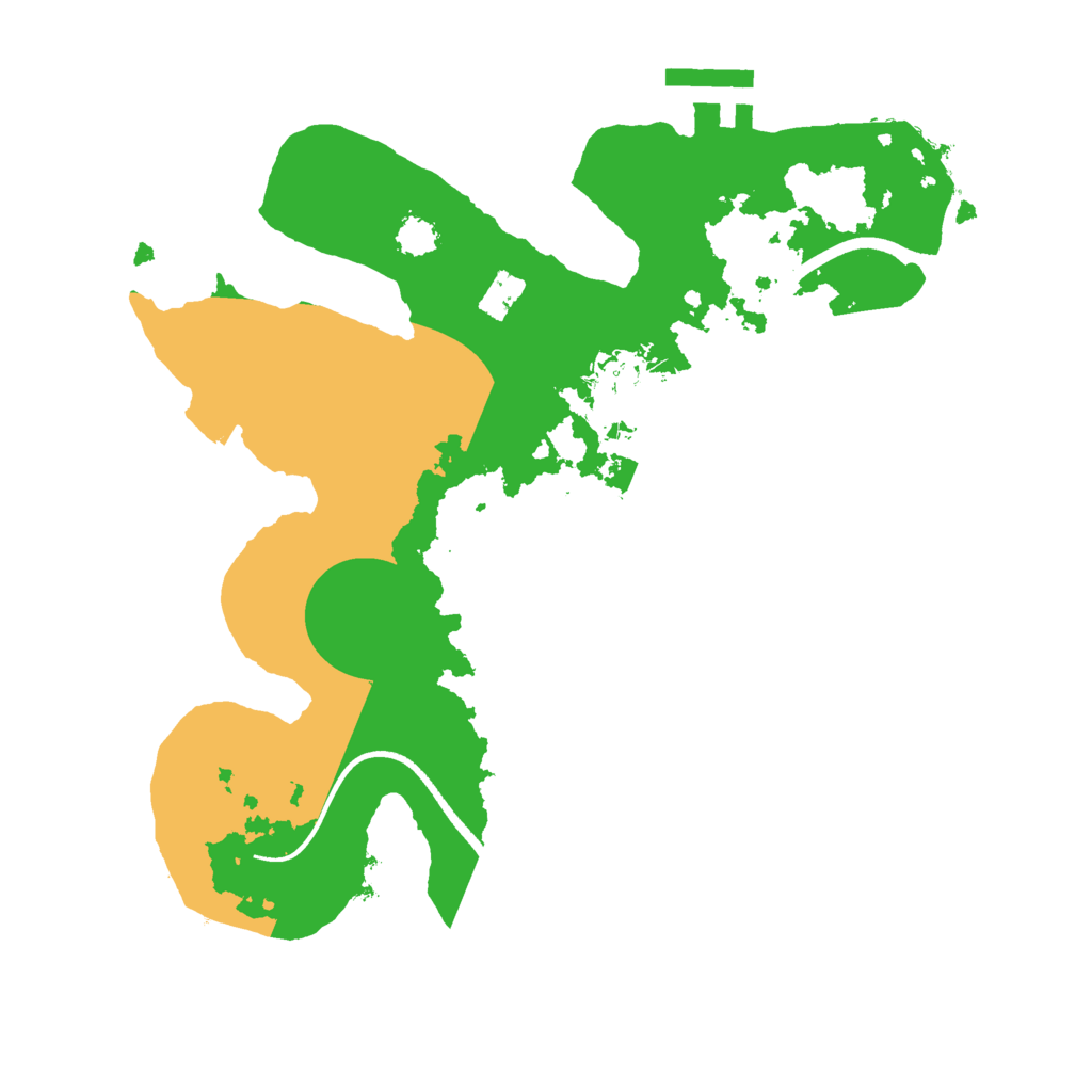 Biome Rust Map: Procedural Map, Size: 2500, Seed: 2080164386