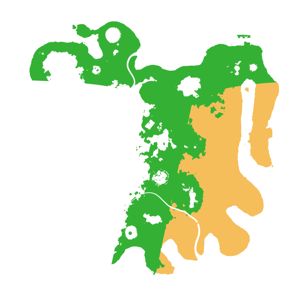 Biome Rust Map: Procedural Map, Size: 3500, Seed: 2304478