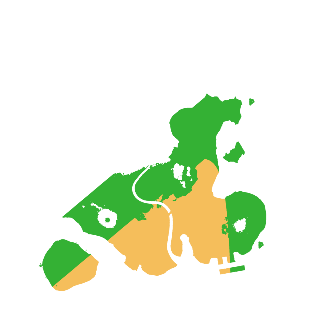 Biome Rust Map: Procedural Map, Size: 2500, Seed: 1711397537