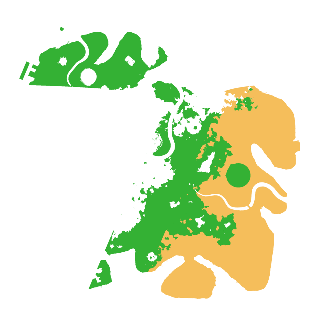 Biome Rust Map: Procedural Map, Size: 3500, Seed: 768547405