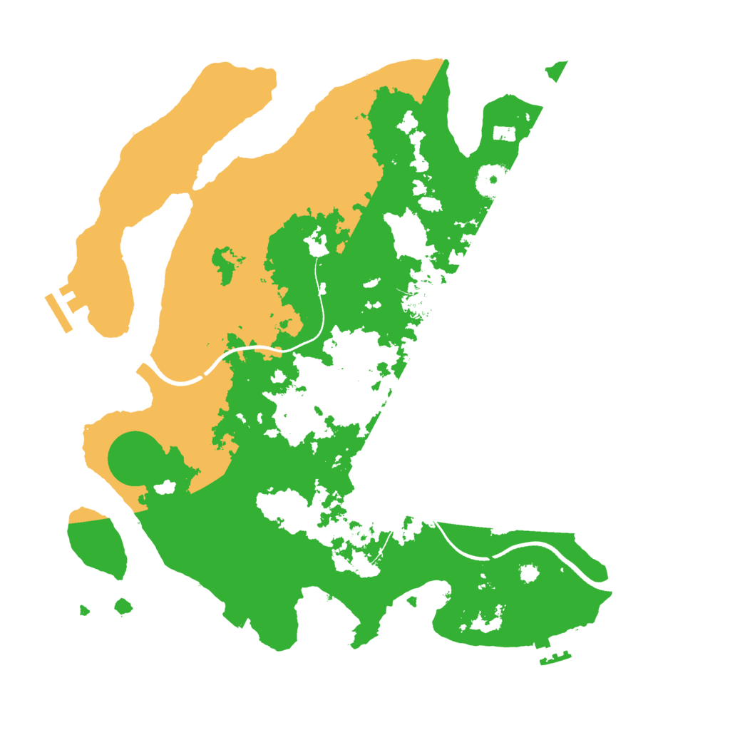 Biome Rust Map: Procedural Map, Size: 3500, Seed: 1670023215