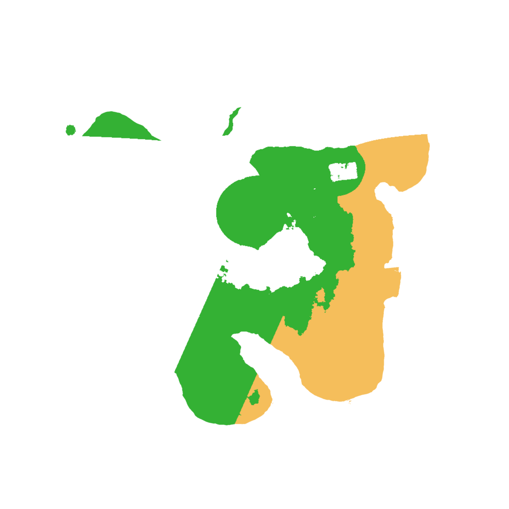 Biome Rust Map: Procedural Map, Size: 2000, Seed: 302476101