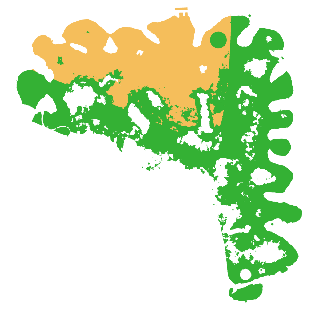 Biome Rust Map: Procedural Map, Size: 5000, Seed: 1255191638