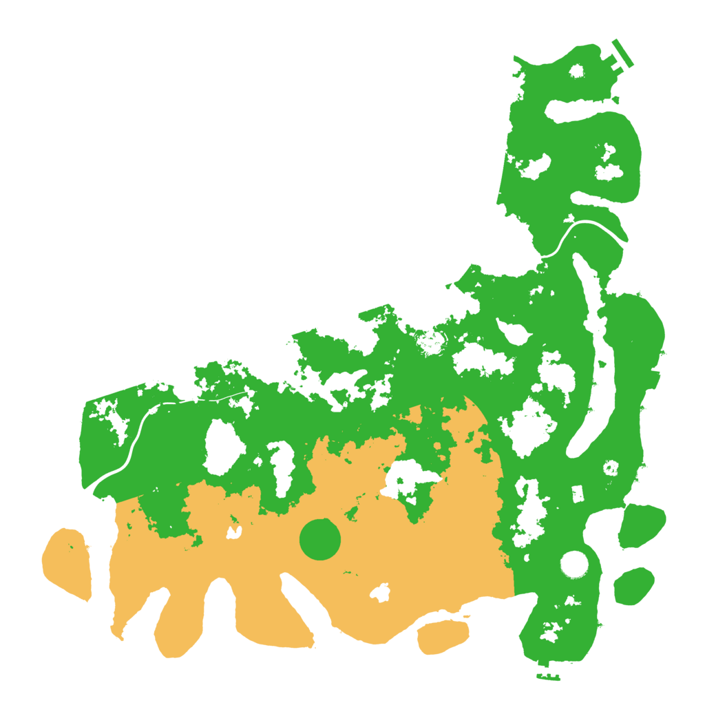 Biome Rust Map: Procedural Map, Size: 4500, Seed: 876293830