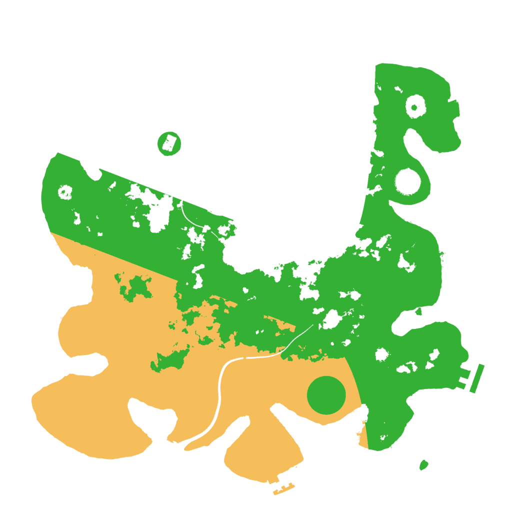 Biome Rust Map: Procedural Map, Size: 3500, Seed: 232352