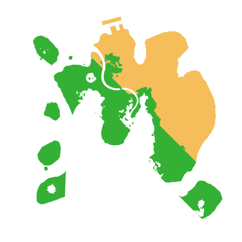 Biome Rust Map: Procedural Map, Size: 2500, Seed: 952067385