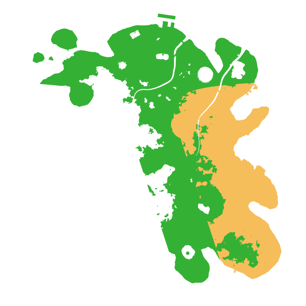 Biome Rust Map: Procedural Map, Size: 3500, Seed: 196002761