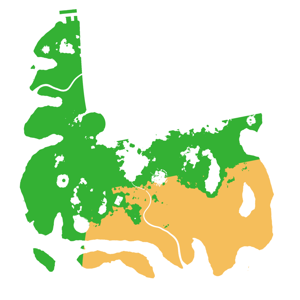 Biome Rust Map: Procedural Map, Size: 3500, Seed: 1808076047