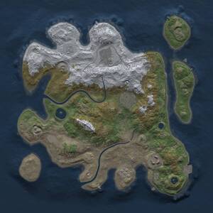 Thumbnail Rust Map: Procedural Map, Size: 3000, Seed: 508, 8 Monuments