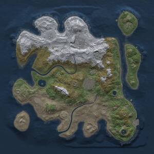 Thumbnail Rust Map: Procedural Map, Size: 3000, Seed: 508, 7 Monuments