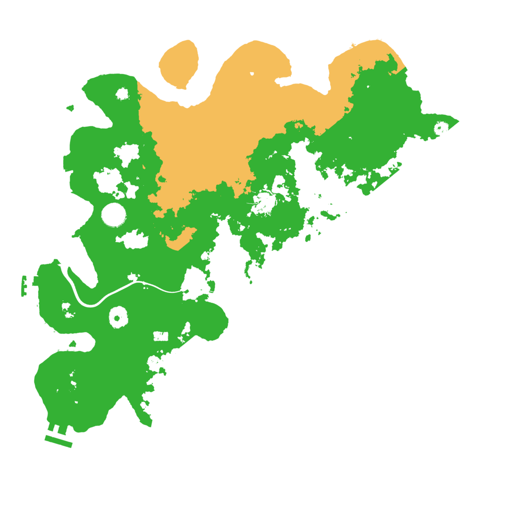 Biome Rust Map: Procedural Map, Size: 3700, Seed: 277485862