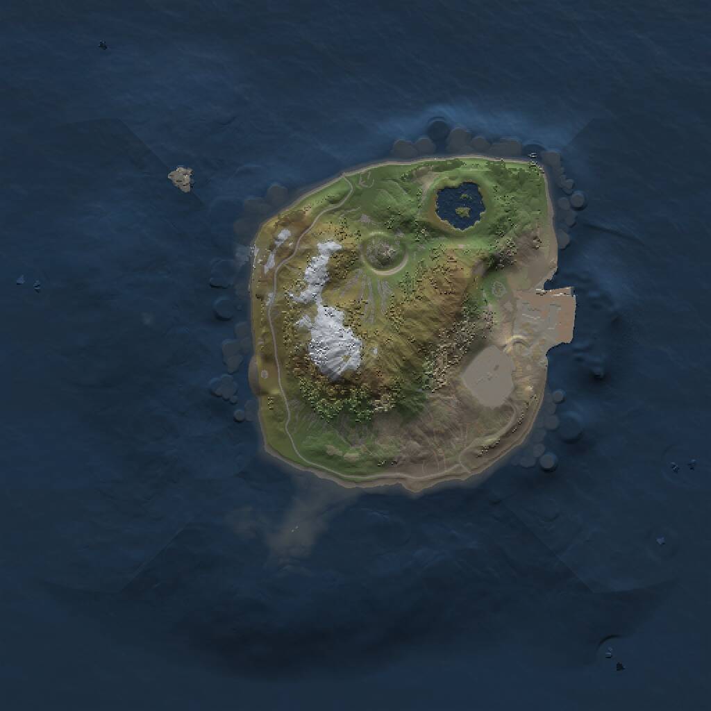 Rust Map: Procedural Map, Size: 1500, Seed: 1422995709, 1 Monuments