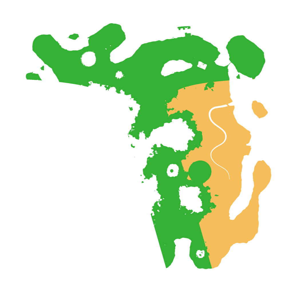 Biome Rust Map: Procedural Map, Size: 3500, Seed: 1375619307