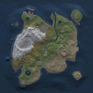 Thumbnail Rust Map: Procedural Map, Size: 2500, Seed: 151091061, 6 Monuments