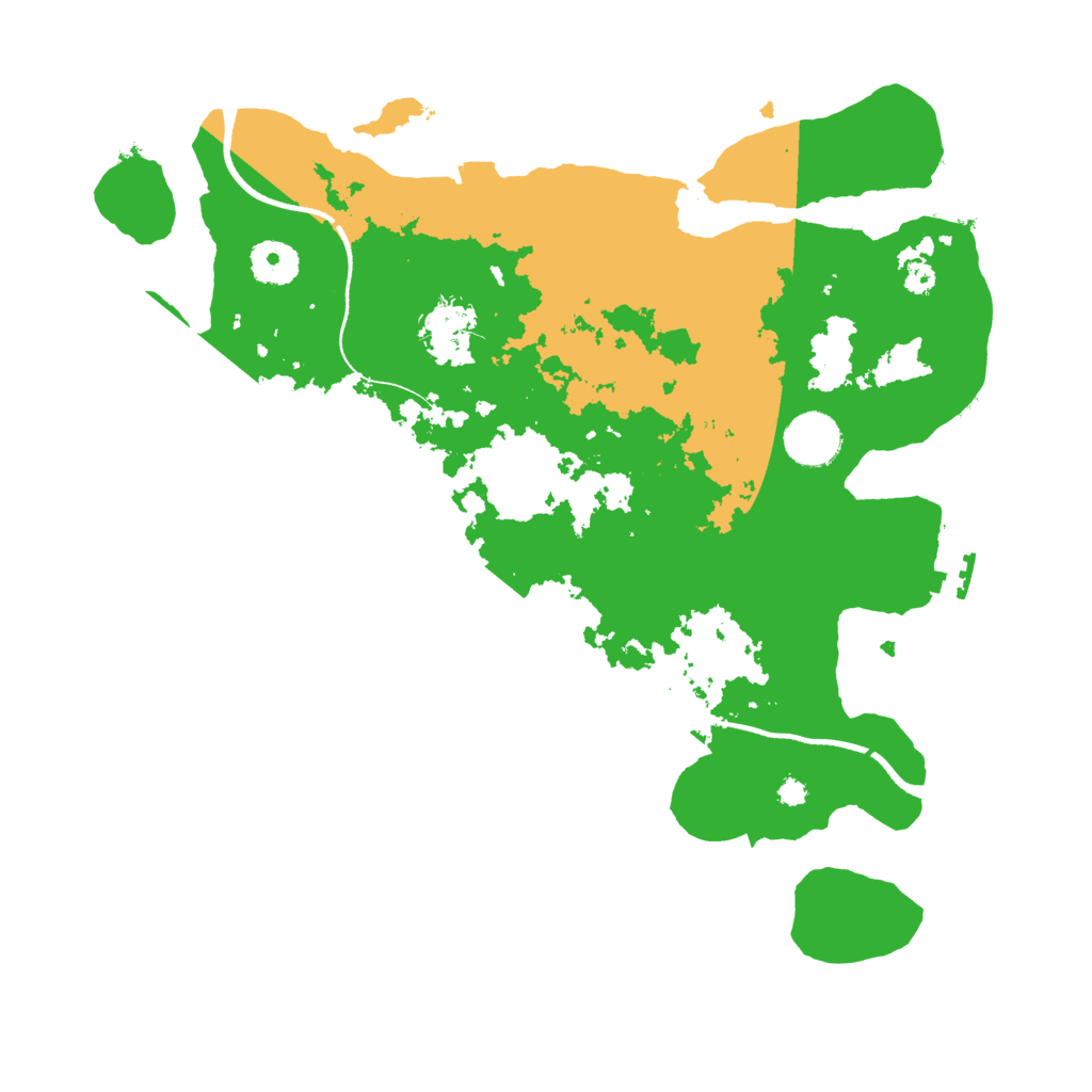 Biome Rust Map: Procedural Map, Size: 3500, Seed: 1304516717