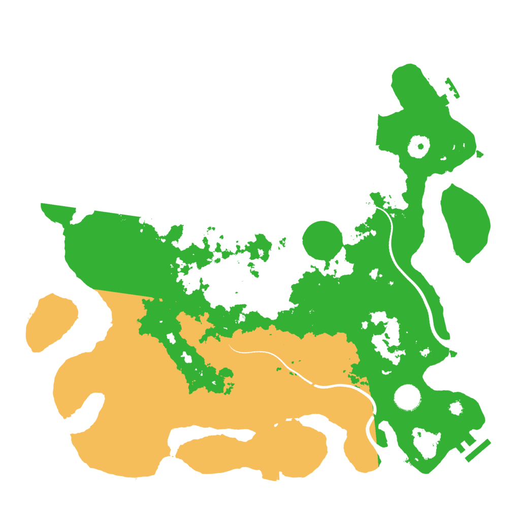 Biome Rust Map: Procedural Map, Size: 3500, Seed: 1358255580