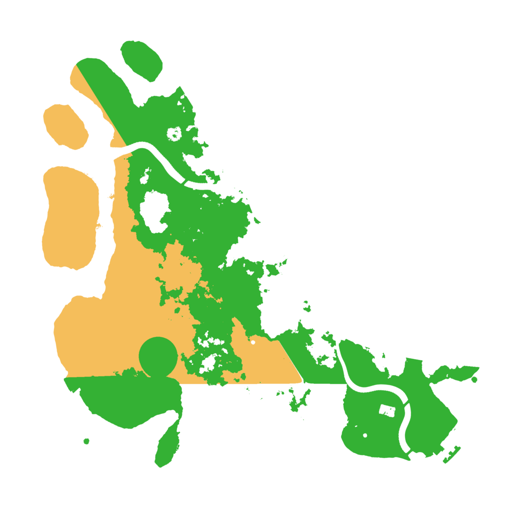 Biome Rust Map: Procedural Map, Size: 3500, Seed: 2039440643