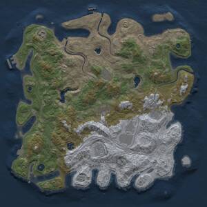 Thumbnail Rust Map: Procedural Map, Size: 4250, Seed: 1196153164, 15 Monuments