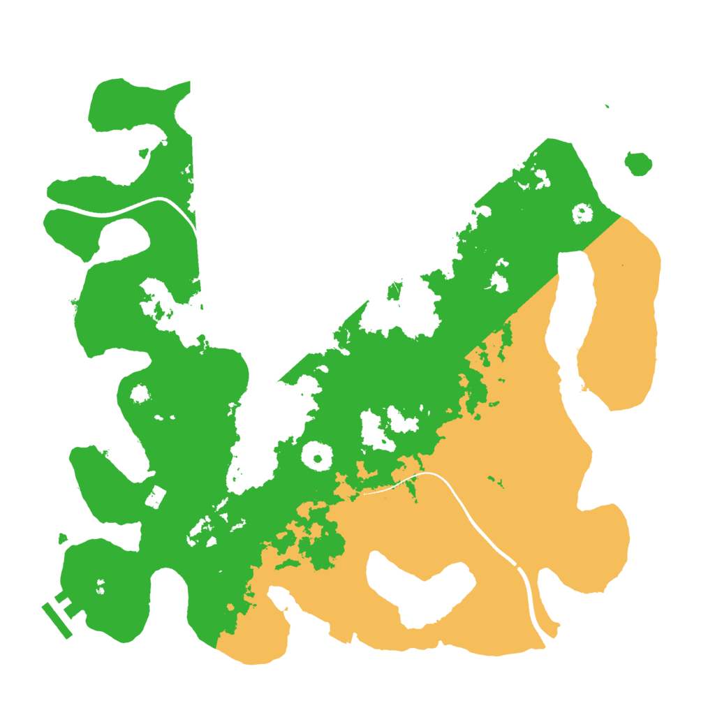 Biome Rust Map: Procedural Map, Size: 3500, Seed: 411867885