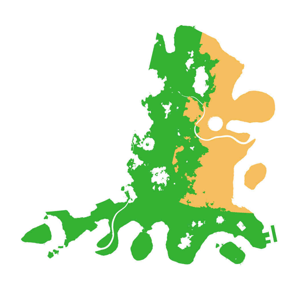 Biome Rust Map: Procedural Map, Size: 3500, Seed: 594632989