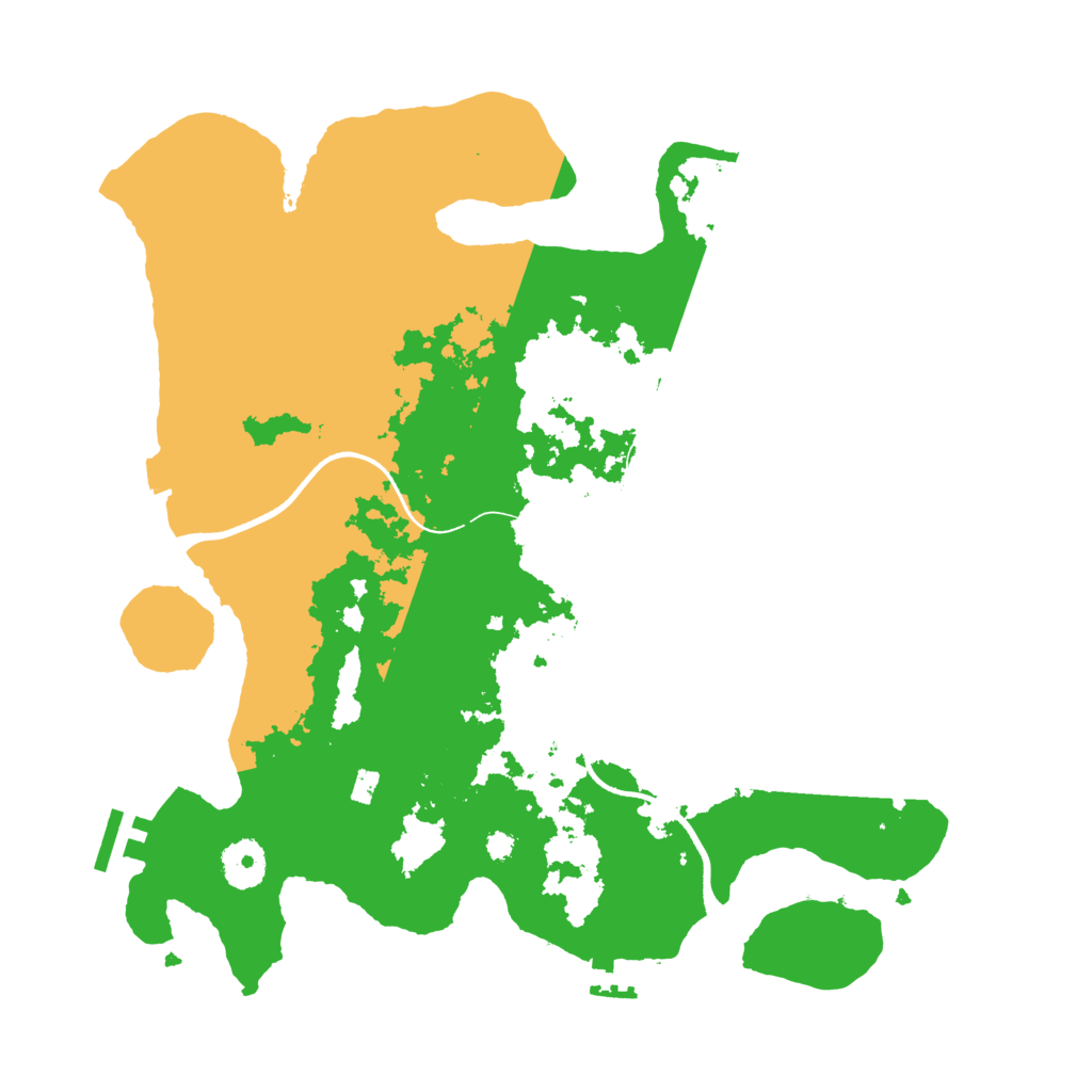 Biome Rust Map: Procedural Map, Size: 3500, Seed: 32000