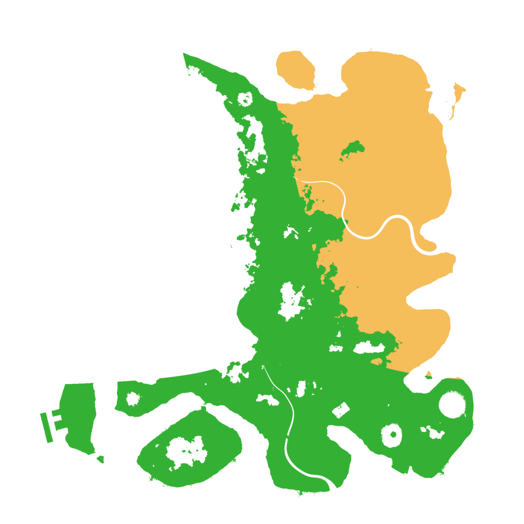 Biome Rust Map: Procedural Map, Size: 3500, Seed: 13313680