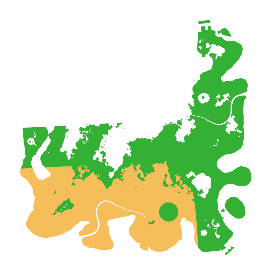 Biome Rust Map: Procedural Map, Size: 3750, Seed: 9874