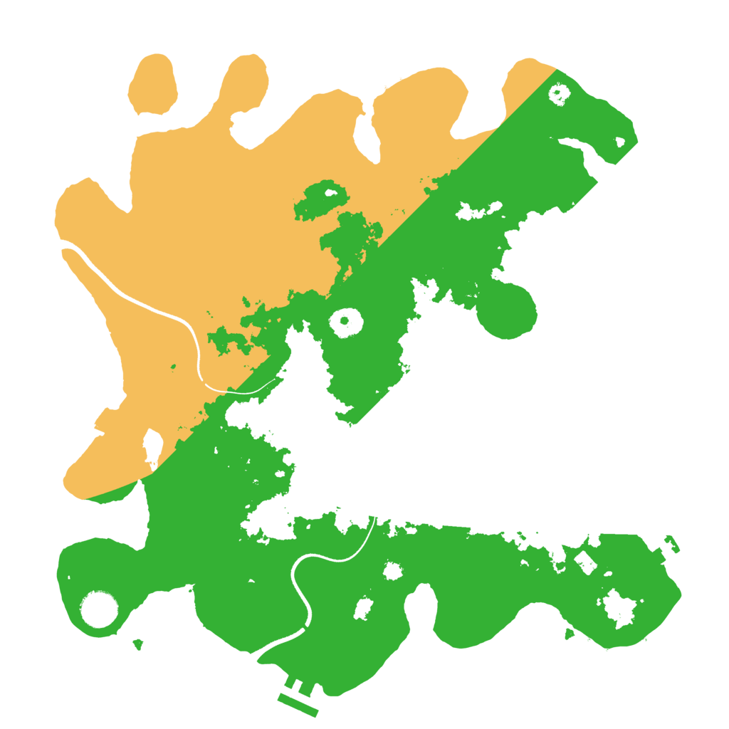 Biome Rust Map: Procedural Map, Size: 3500, Seed: 982672803