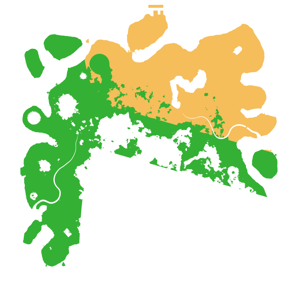 Biome Rust Map: Procedural Map, Size: 4000, Seed: 386345