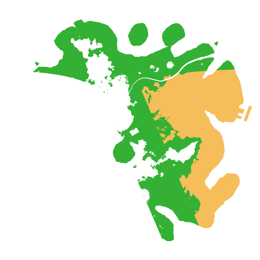 Biome Rust Map: Procedural Map, Size: 3300, Seed: 804254518