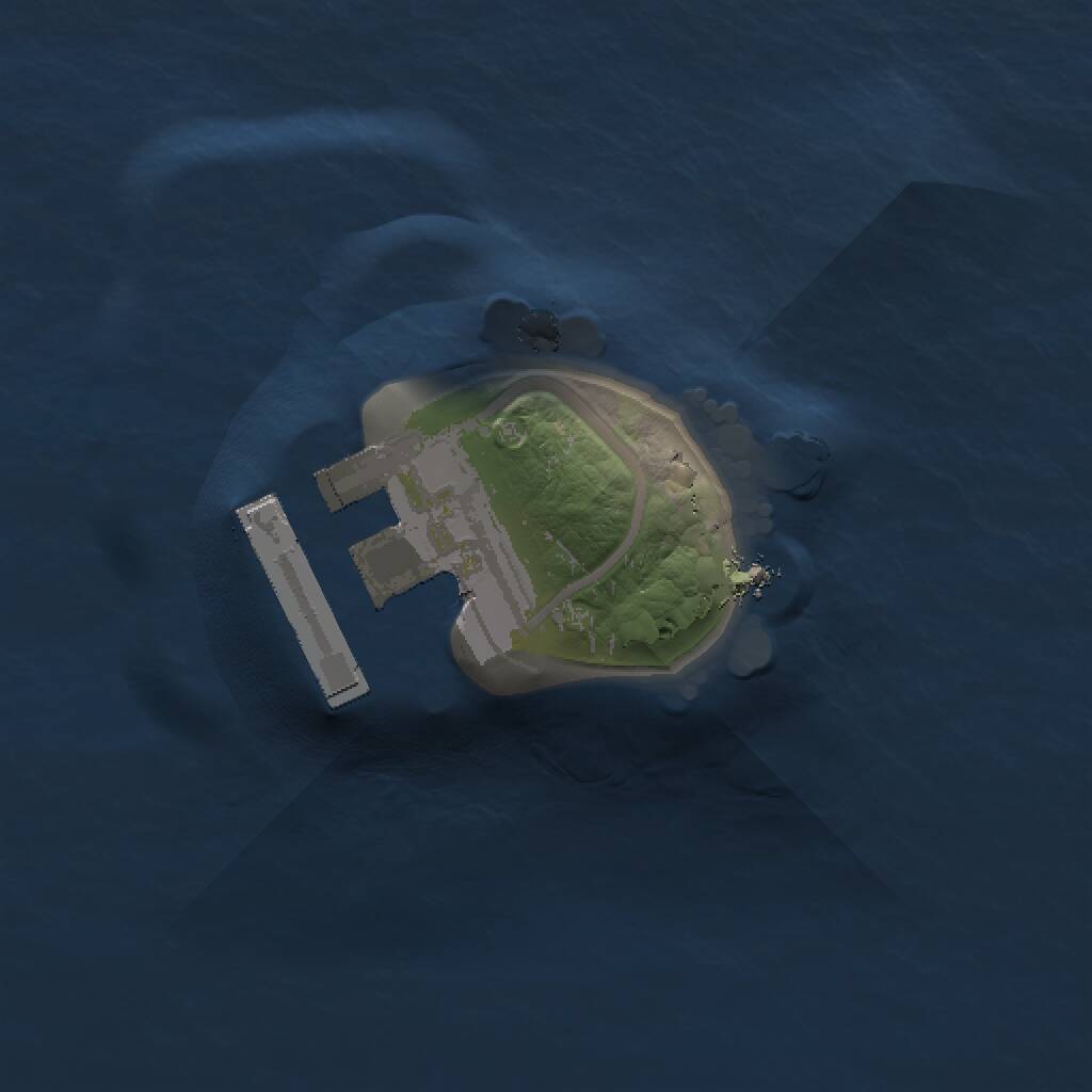 Rust Map: Procedural Map, Size: 1000, Seed: 991490143, 2 Monuments