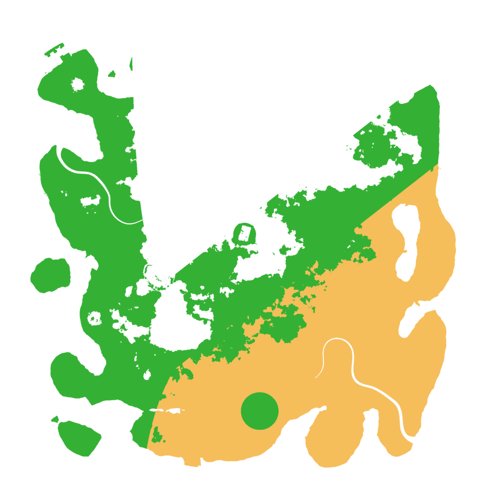 Biome Rust Map: Procedural Map, Size: 3500, Seed: 624843458