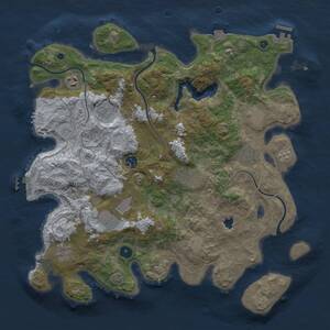 Thumbnail Rust Map: Procedural Map, Size: 4050, Seed: 1478849856, 15 Monuments