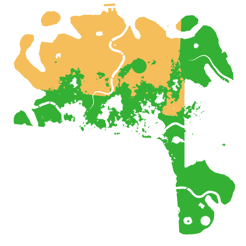 Biome Rust Map: Procedural Map, Size: 4500, Seed: 6535