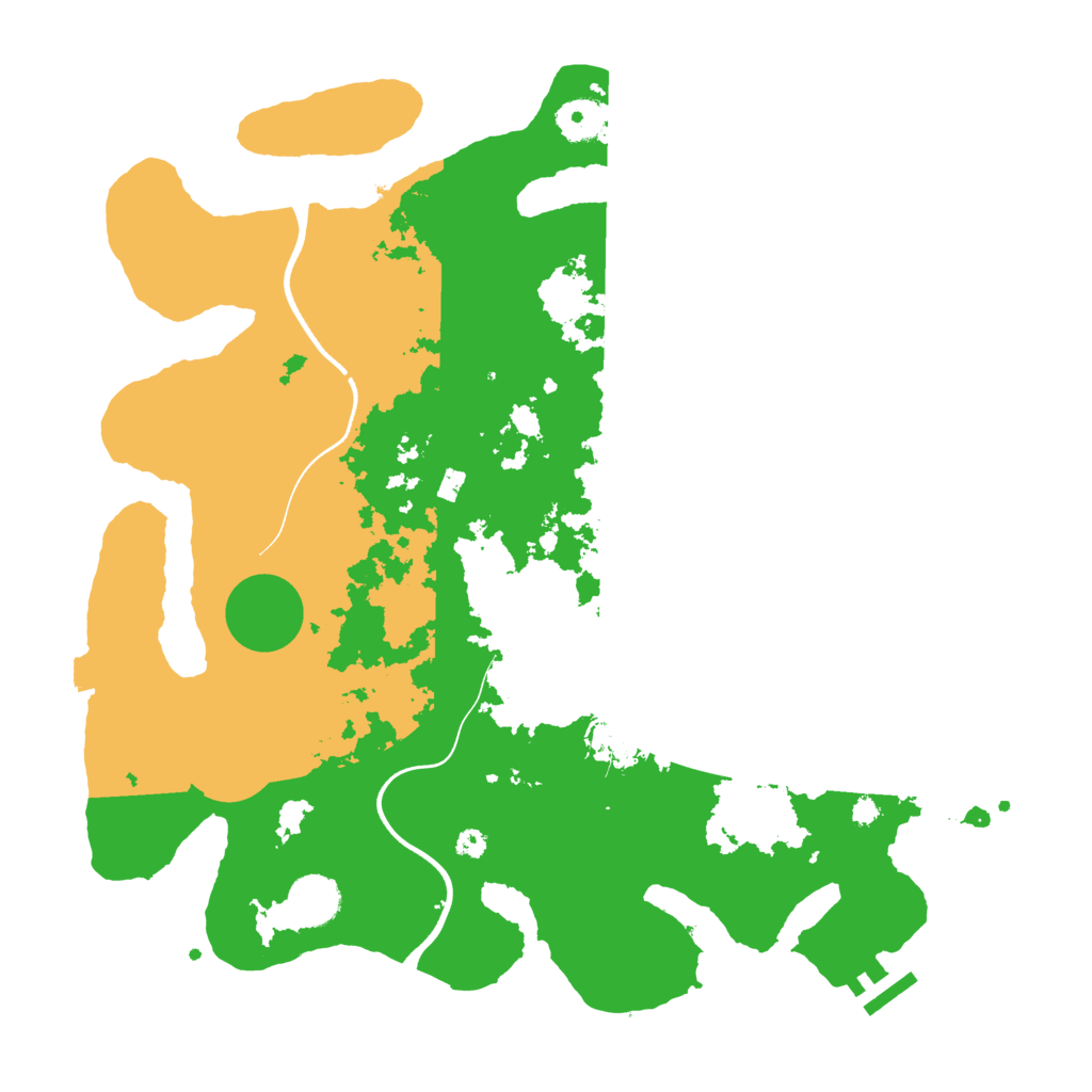 Biome Rust Map: Procedural Map, Size: 3700, Seed: 1831077715