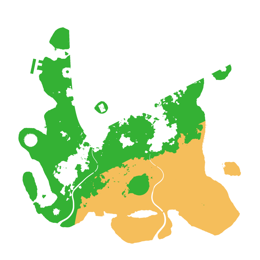 Biome Rust Map: Procedural Map, Size: 3500, Seed: 262451663