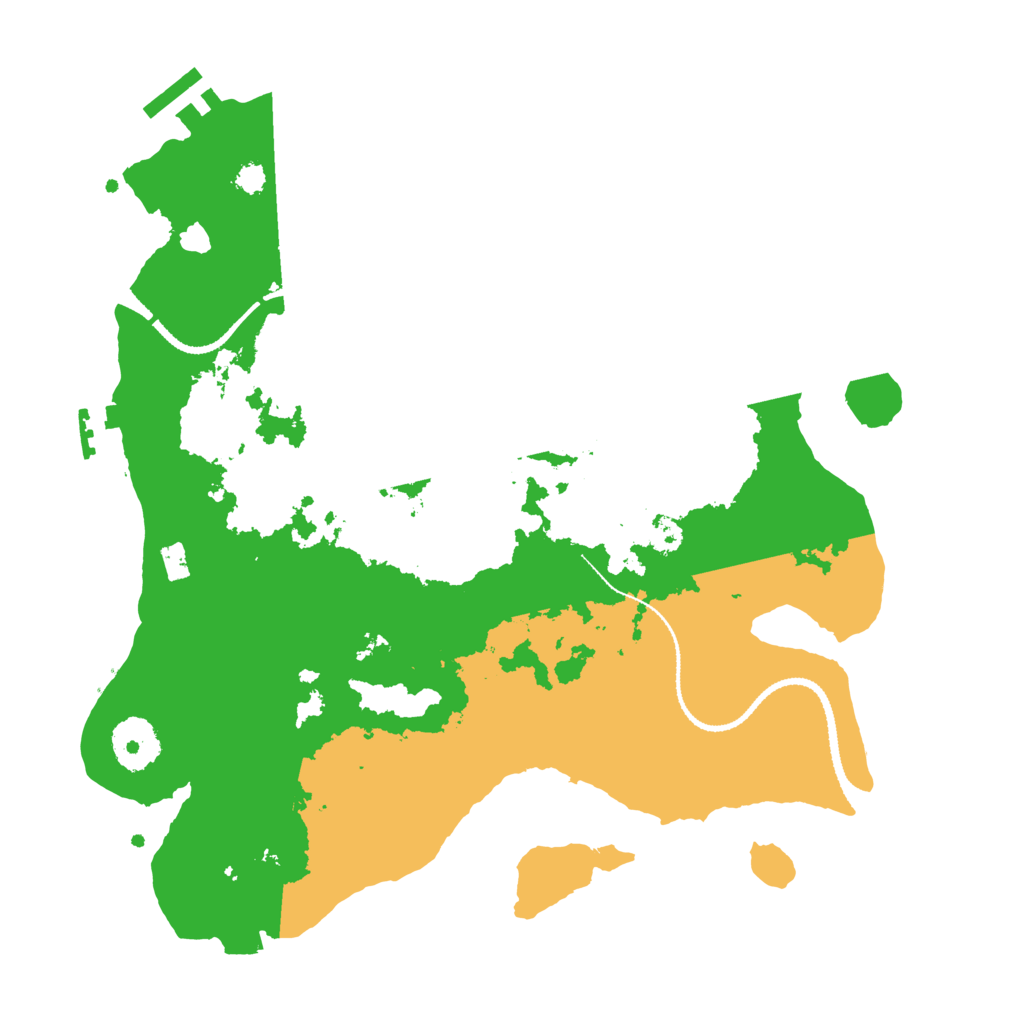 Biome Rust Map: Procedural Map, Size: 3100, Seed: 1760809510